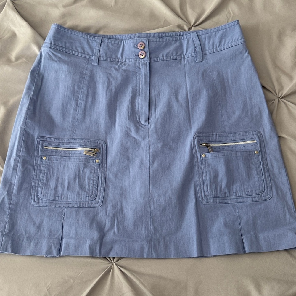 jamie sadock Light Blue Golf Skort with Front Pockets
